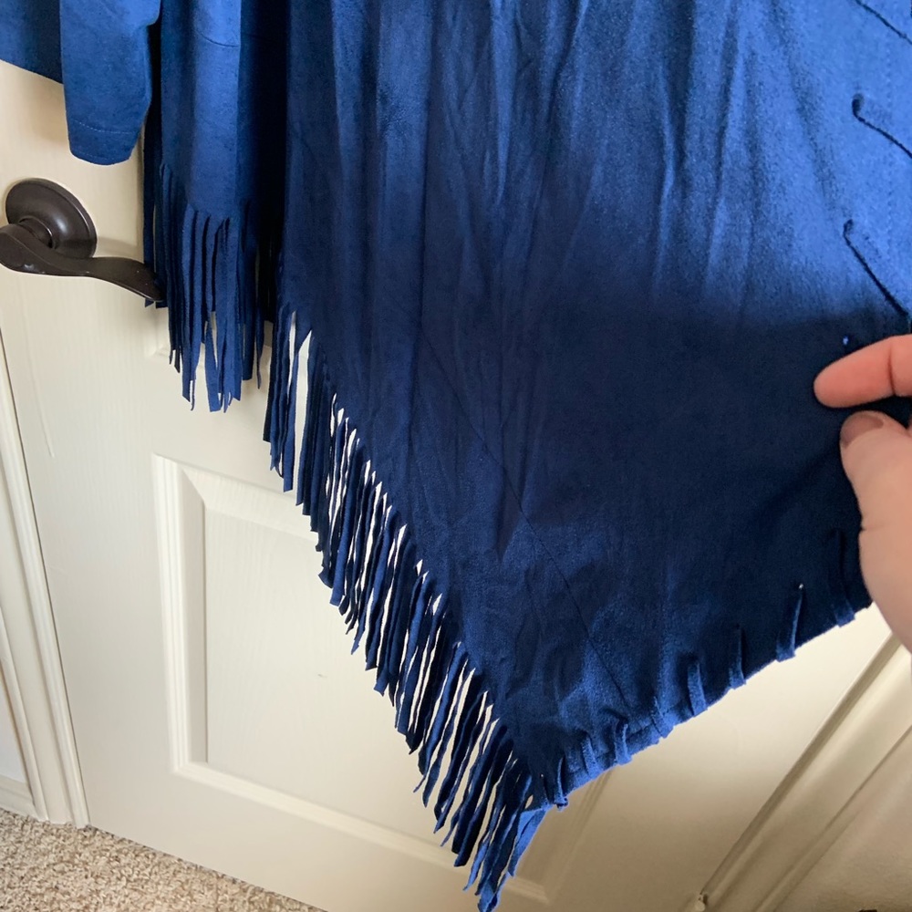 Plus blue fringe jacket - Picture 4 of 5